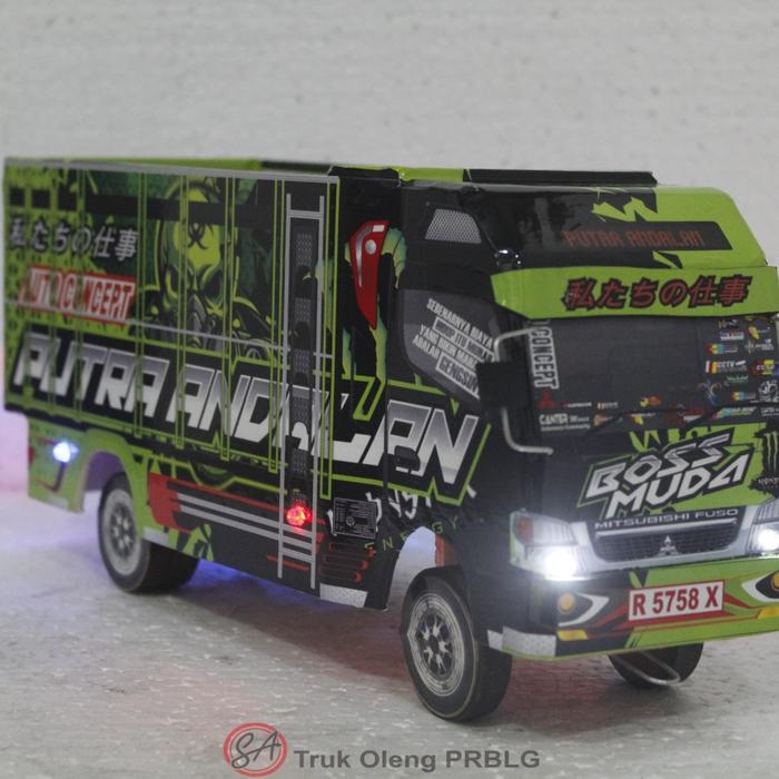 Gambar TRUK OLENG BOSS MUDA HIJAU UK43CM JUMBO PAKE TERPAL GRATIS LAMPU - PAKE LAMPU dari Truk Oleng Prblg undefined Tokopedia