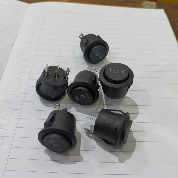 Jual tombol lampu on off on saklar tombol on off dim switch on off on ...
