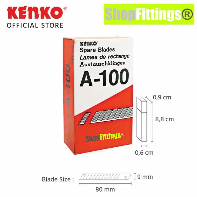 Gambar Pisau Cutter Kenko A300 L500 or Isi Refill Joyco Snap Blade isi 5 pcs - Blade Only A100 dari Shop Fittings undefined Tokopedia