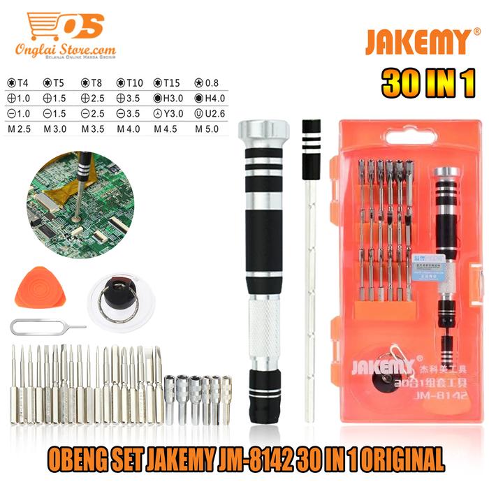 Gambar Jakemy JM-8142 30 IN 1 Obeng Set Professional Repair Tool Kit Original dari onglaistore undefined Tokopedia