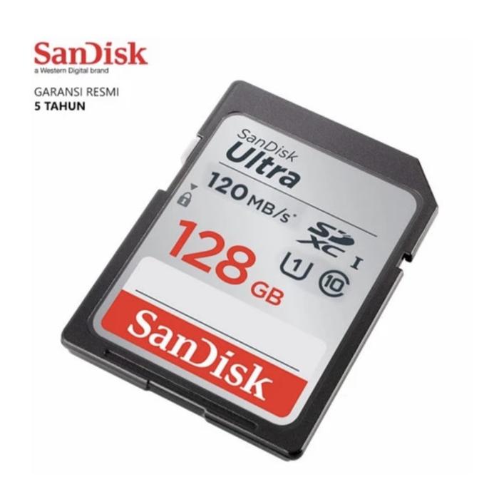 Sandisk Ultra SD Card 32Gb 64Gb 128Gb Class 10 Original 100Mbps, 32 gb
