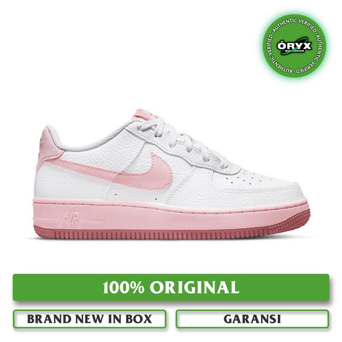 Nike Air Force GS White Pink Foam Elemental Pink 38 di Oryxsneakers  Tokopedia