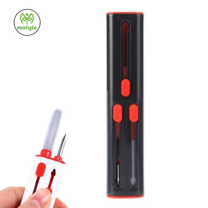 Gambar KEYBOARD CLEANING BRUSH SIKAT PEMBERSIH KEYBOARD EARPHONE - BLACK RED dari SmartStyle.id undefined Tokopedia