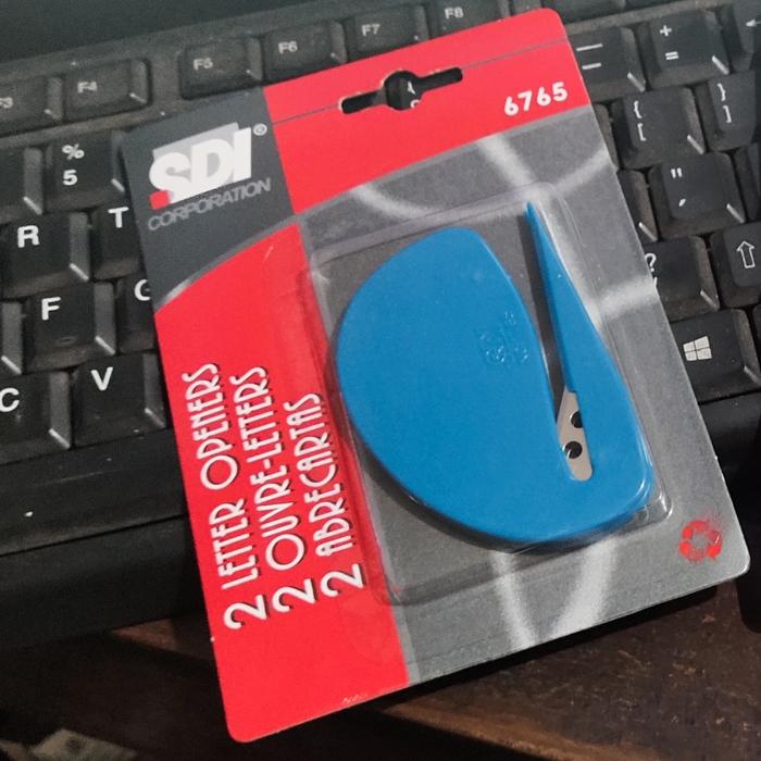 Gambar alat pembuka amplop letter opener dari Kenzie Stationery undefined Tokopedia