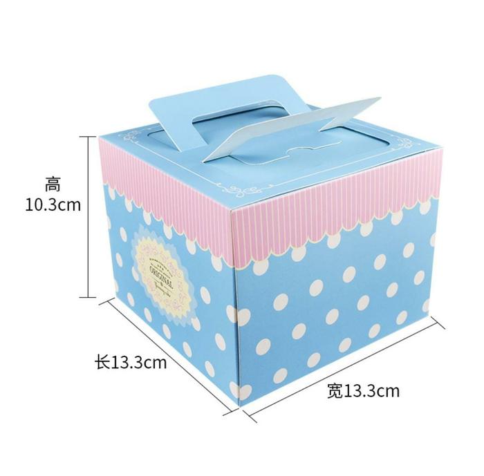 Gambar Box Jinjing No Mika Mini, Kotak Kue No Mika Mini, Box No Mika|BTM01 - Biru dari funboxsby undefined Tokopedia