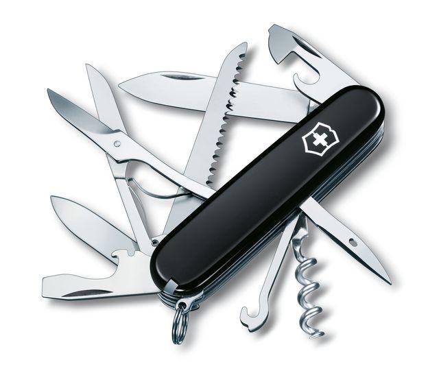 Victorinox Huntsman/B 53261 (plus scales US Version) pisau lipat Hitam  Plus