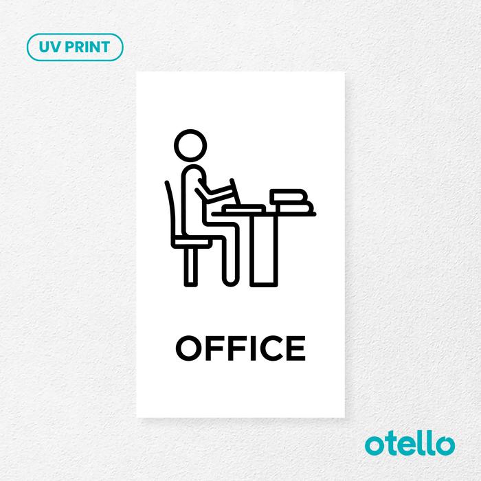 Gambar Office Sign Board Akrilik Print Papan Petunjuk Signage Ruangan Kantor - Dasar Putih, 15 x 25 cm dari Otello Studio undefined Tokopedia