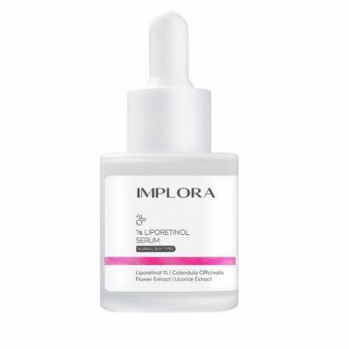 Gambar Serum IMPLORA | IMPLORA Luminous Bright/Acne/Peeling/Midnight Serum - 1% Liporetinol dari jselectiv by JHON Putra Kosmetik undefined Tokopedia