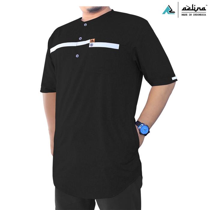 Gambar TERBARU Baju Koko Kurta Premium Lengan Pendek Original Azlina Bisa COD - Hitam, M dari Kurta Premium Azlina undefined Tokopedia