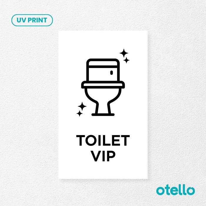 Gambar Toilet VIP Sign Board Akrilik Print UV Papan Petunjuk Signage Acrylic - Dasar Putih, 12 x 20 cm dari Otello Studio undefined Tokopedia