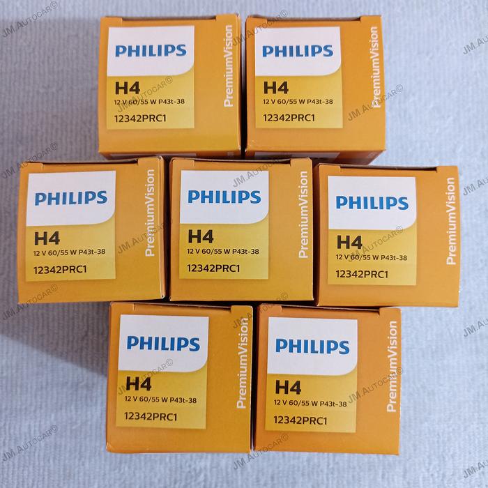 Gambar Bola Lampu Philips H4 12.V (100/90.W, 130/100.W) - Mobil Pribadi - 12v 60/55watt dari JAYA MANDIRI AUTOCAR undefined Tokopedia