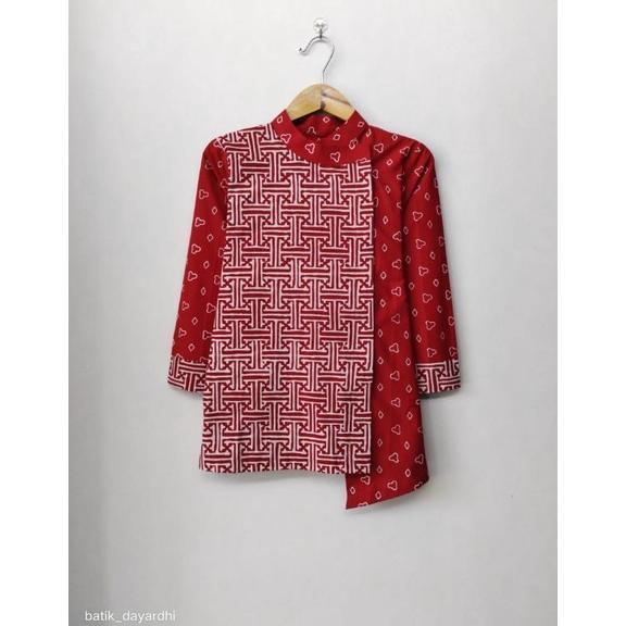 Gambar batik merah putih batik wanita merah putih batik agustusan baju merah - Merah putih, S dari TOKO_TOYO undefined Tokopedia