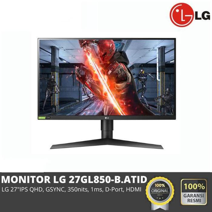 27 Inch Lg 27gl850 Adaptive Sync Gaming Monitor Lg 27gl850 Shopee