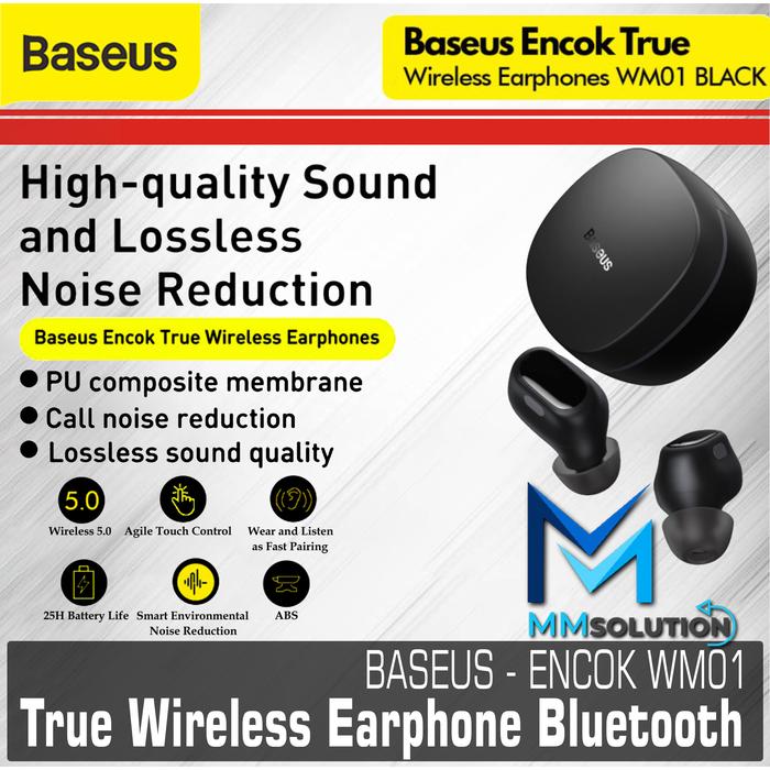 Promo BASEUS ENCOK WM01 True Wireless 