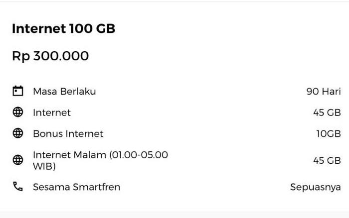 Gambar smartfren kuota long plan - 3 periode dari Gallery Smartfren Kudus undefined Tokopedia