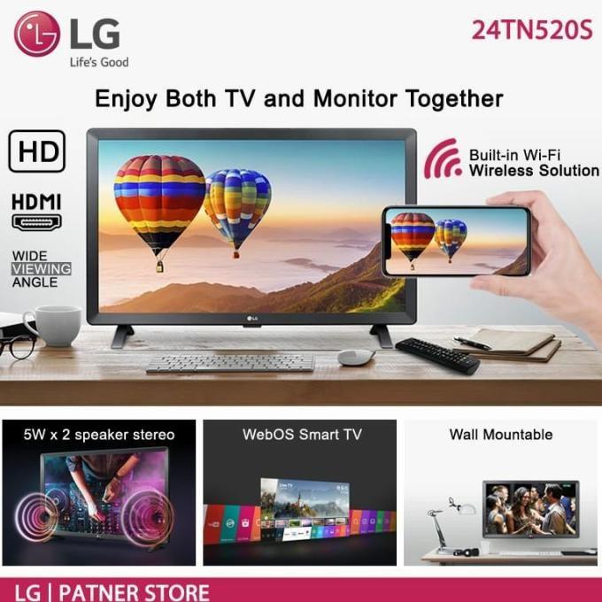 Jual LG Smart TV Monitor TV 24TN520S-PT 24
