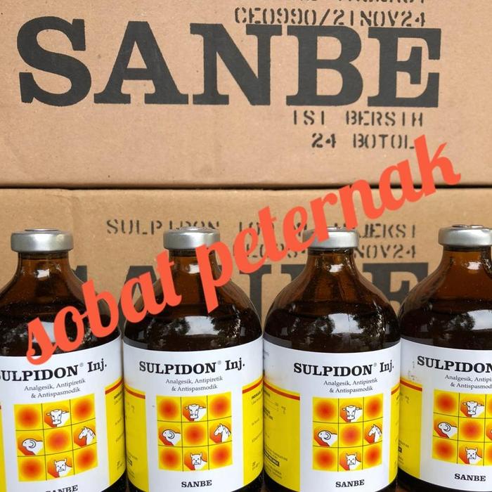 Gambar SULPIDON 100 ML, obat penurun panas, anti nyeri sapi, domba, kambing dari sobat-peternak undefined Tokopedia