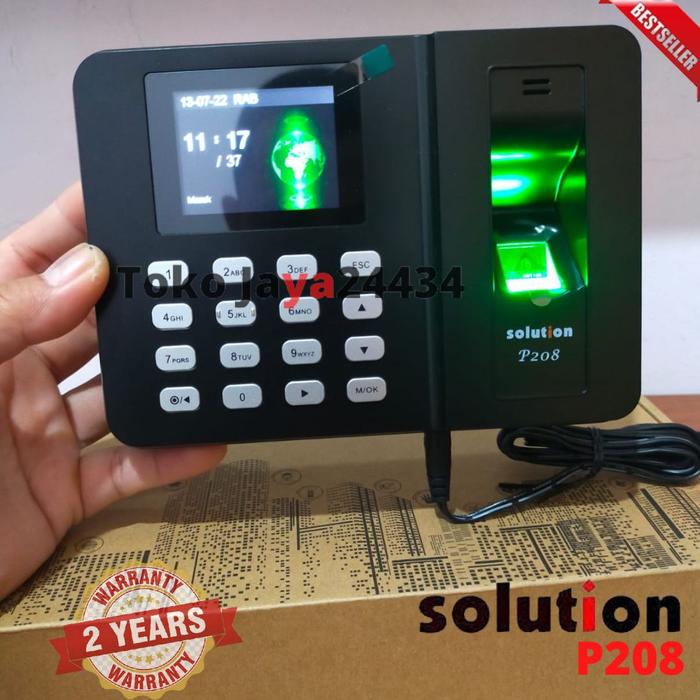 Jual Mesin Absensi Sidik Jari Solution P208 Fingerprint Murah Awet Jual Mesin Absensi Sidik Jari Solution P208 Fingerprint Murah Awet