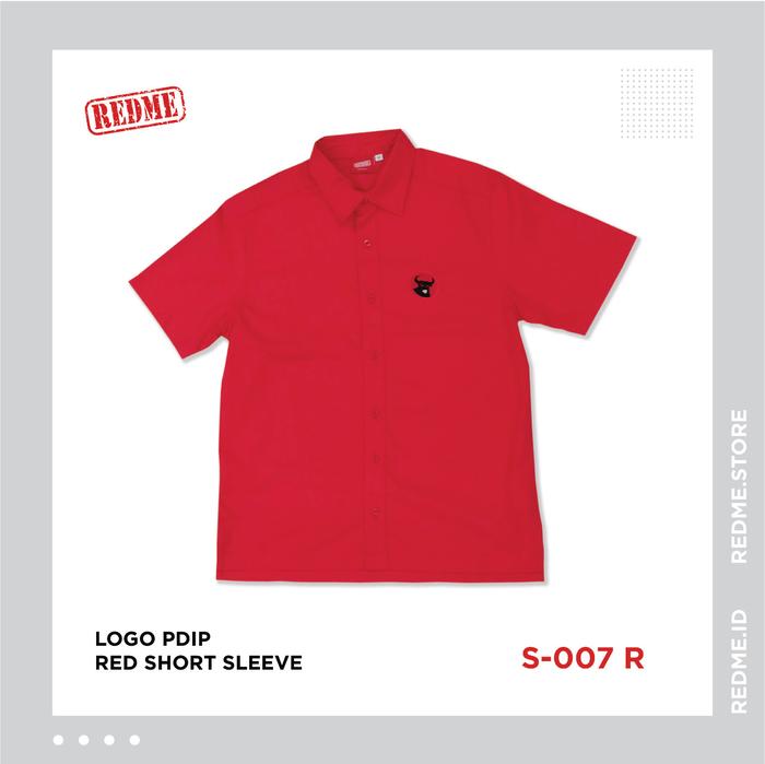 Gambar Logo PDIP- Red Short Sleeve - M dari REDME STORE undefined Tokopedia