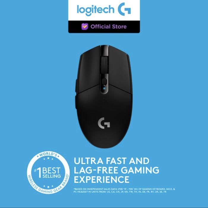 Gambar LOGITECH G304 Lightspeed Wireless Gaming Mouse Macro 6 Buttons with USB Receiver - Hitam dari Click & Go Tokopedia Kota Bandung Tokopedia