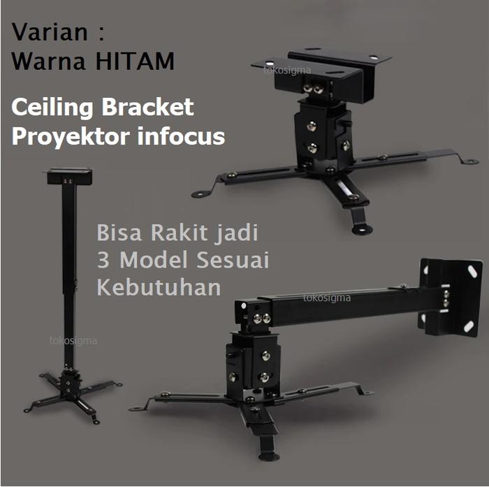 Gambar CEILING BRACKET BP-01 FOR INFOCUS LCD PROYEKTOR PROJECTOR - Hitam dari Toko Optima Kirana undefined Tokopedia