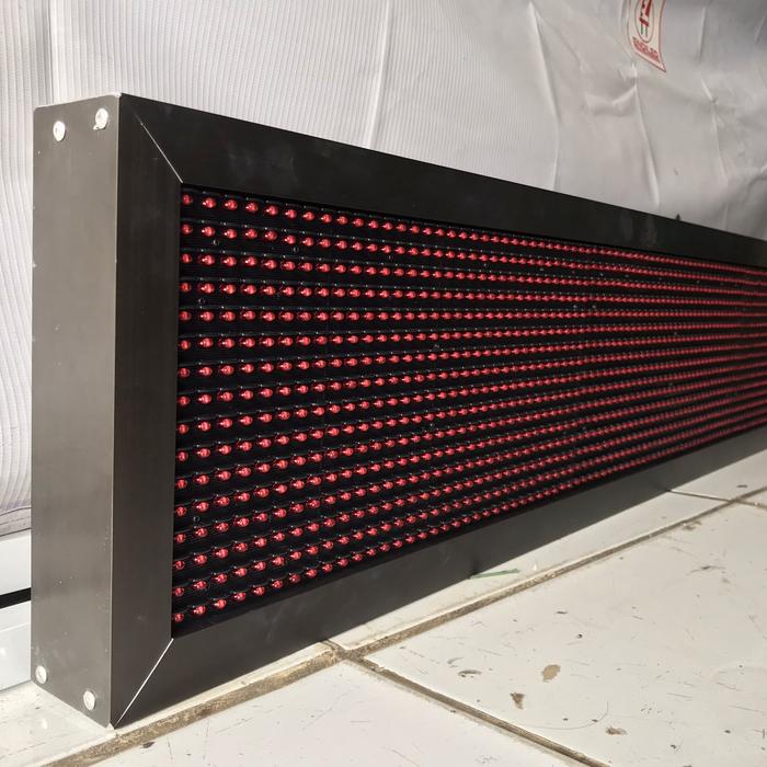 Gambar Frame led running text almunium kokoh untuk modul 3 modul p10 - LED DIP dari EndiLed undefined Tokopedia