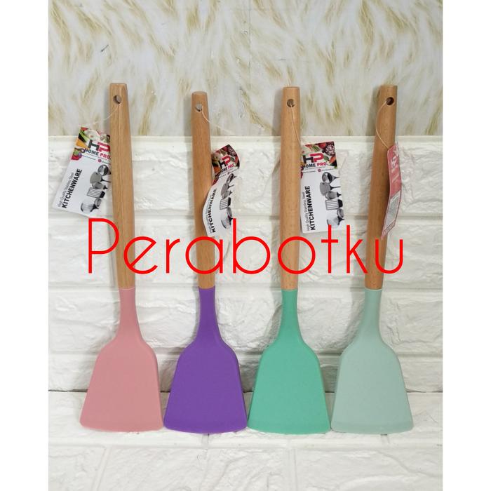 Jual Sodet Silicon Gagang Kayu AF-99 HP Spatula Silikon Warna