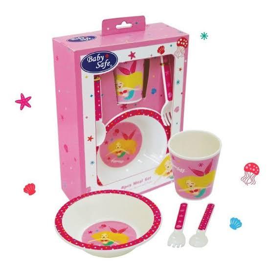 Gambar Baby Safe Meal Set - Gift Feeding Set Kado Peralatan Makan Anak Bayi - FS64P PINK dari Applebaby29 undefined Tokopedia