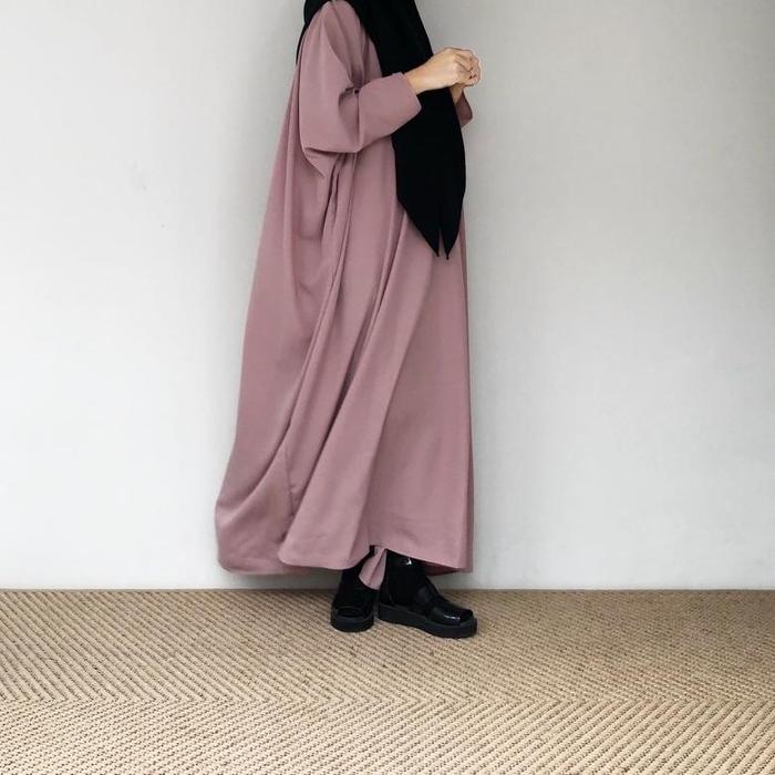 Gambar abaya - Dusty pink dari Ummu Janah undefined Tokopedia