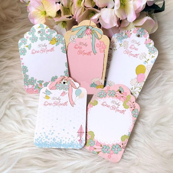 Gambar Hang Tag Baby One Month Tag Gift Card Hampers Tasyakuran Bayi Newborn dari Like a Sticker undefined Tokopedia