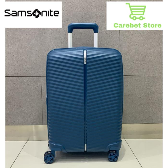 Gambar SAMSONITE | KOPER KABIN | VARRO SPINNER 55 CM 20 INCH TSA EXPANDABLE - Biru dari CarebetStore undefined Tokopedia