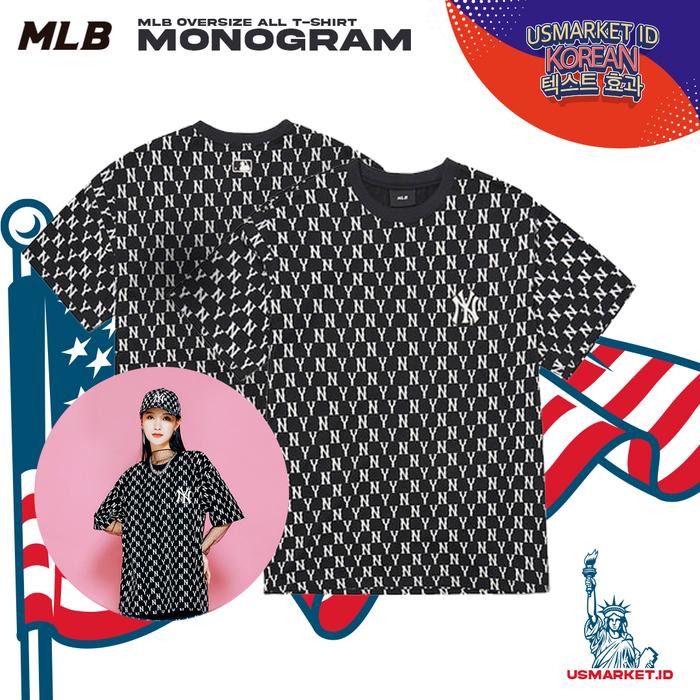 Jual Kaos Oblong MLB New York Yankees Monogram All-Over T-Shirt