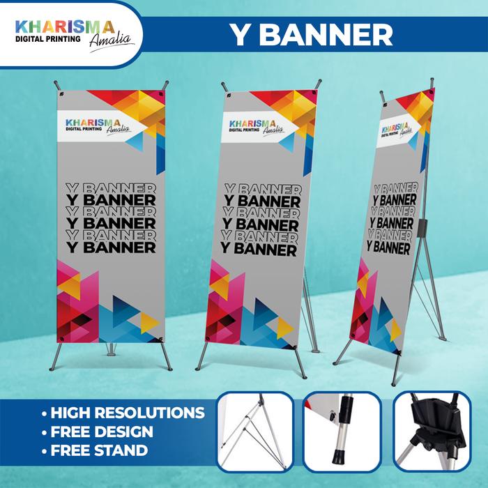 Gambar CETAK Y BANNER PRINT STANDING BANNER CUSTOM TERCEPAT - FLEXY280 dari Kharisma Amalia Printing undefined Tokopedia