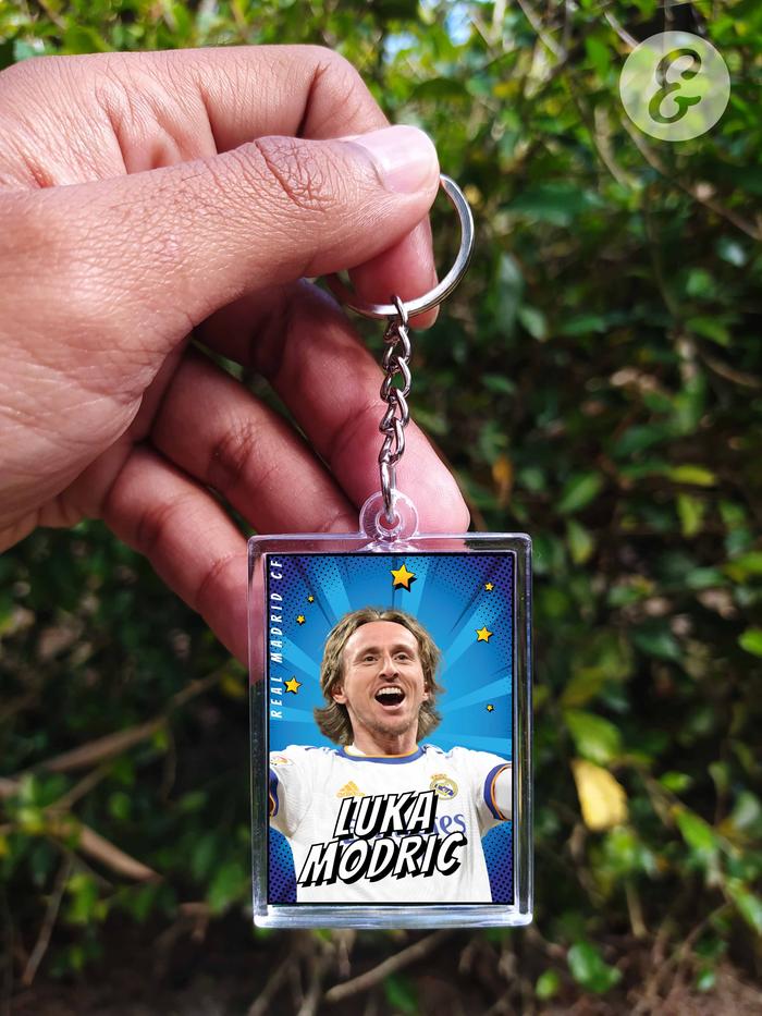 Gambar Koleksi Gantungan Kunci Kotak - Sepak Bola - Real Madrid Player - luka modric dari Win and True undefined Tokopedia