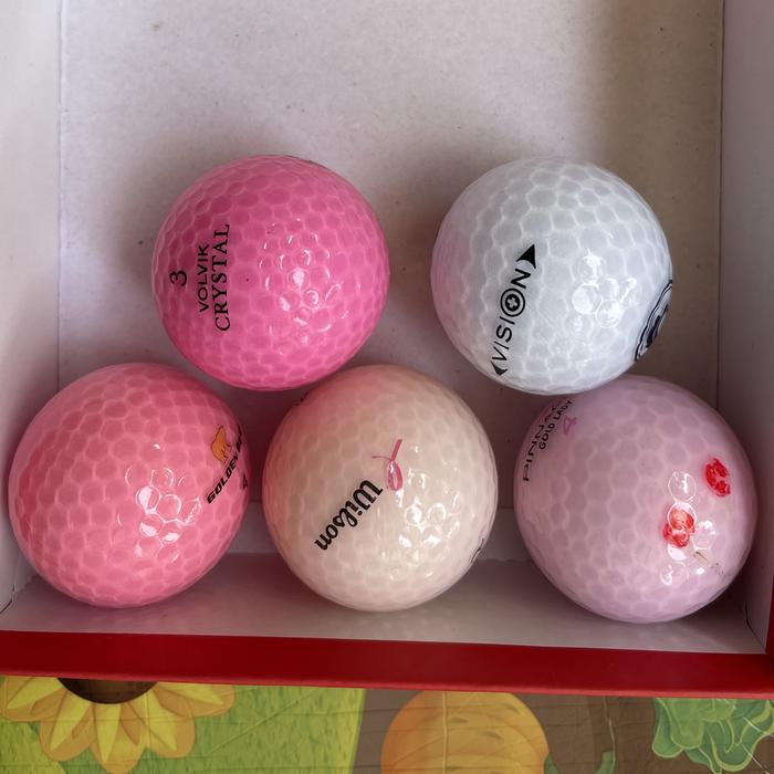 Gambar Bola Golf CRYSTAL LADY SERIES Grade A paket 5 bola second dari Ibracadabra Golfball Real undefined Tokopedia