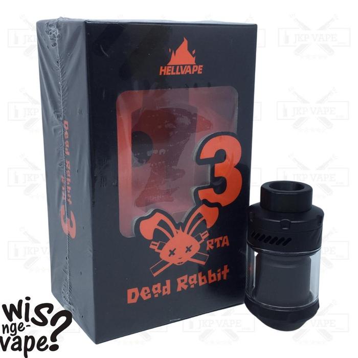 Gambar Hellvape Dead Rabbit RTA V3 Authentic - RTA Dead Rabbit 3 - Matt Full Blac dari JKP Vape Store undefined Tokopedia