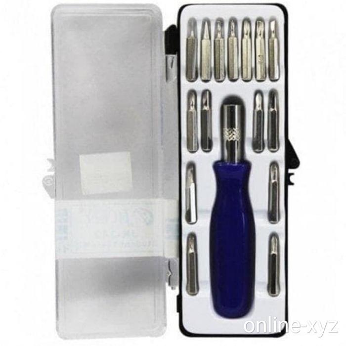 Gambar pengunci baut sekrup Screwdriver Obeng mini plus minus laptop notebook - 2.ObengBox 1Set dari online-xyz undefined Tokopedia