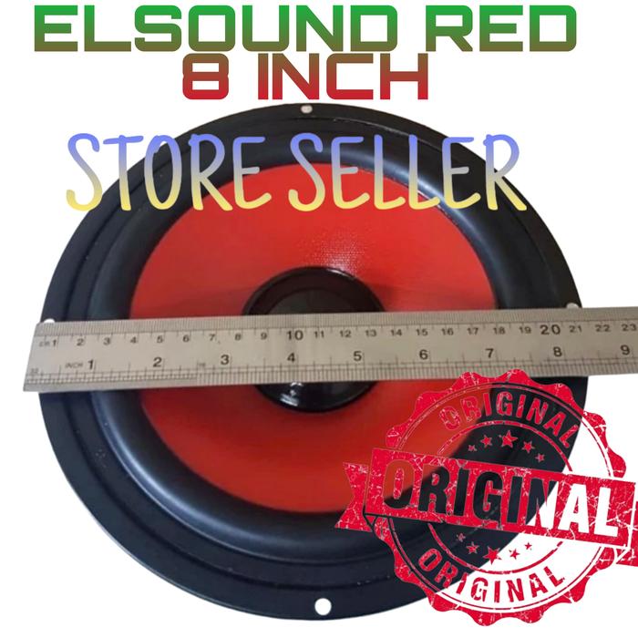 Gambar Speaker Elsound Woofer Red Series 8 INCH Speaker Elsound 100 Watt dari STORE SELLER C0M undefined Tokopedia