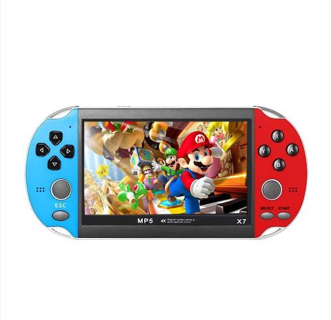 Gambar NEW PSPX7 Gameboy Handheld Game Console Player 4.3 Inch 8G 10000 Games - X7-Blue Red dari Game Studio Wow~ undefined Tokopedia