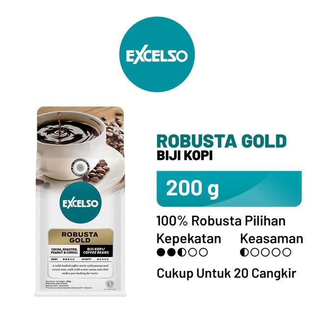 Gambar Kopi Excelso - Robusta Gold 200gram - biji dari Laris Supermart undefined Tokopedia