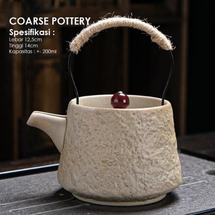 Gambar Japanese teapot zen style teko keramik minum teh classic ala cafe - Tipe C dari Violettsky undefined Tokopedia