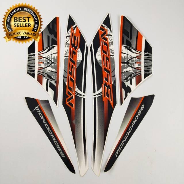 Gambar Stiker Striping List Full Set Body Motor Yamaha Byson 2012 - Putih dari TwinRR Striping Motor undefined Tokopedia
