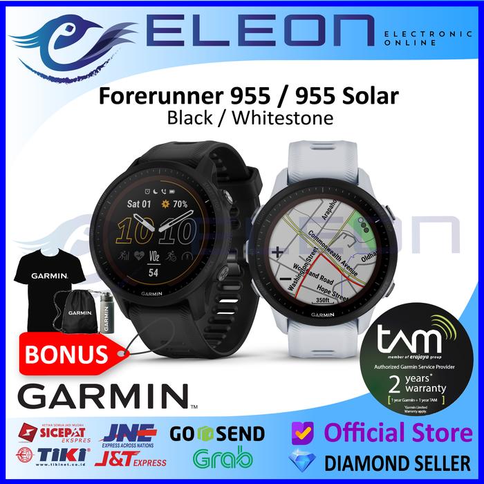 Gambar Garmin Forerunner 955 Solar / 955 Non Solar Garansi Resmi TAM 2 Tahun - NonSolar White dari ELEON undefined Tokopedia