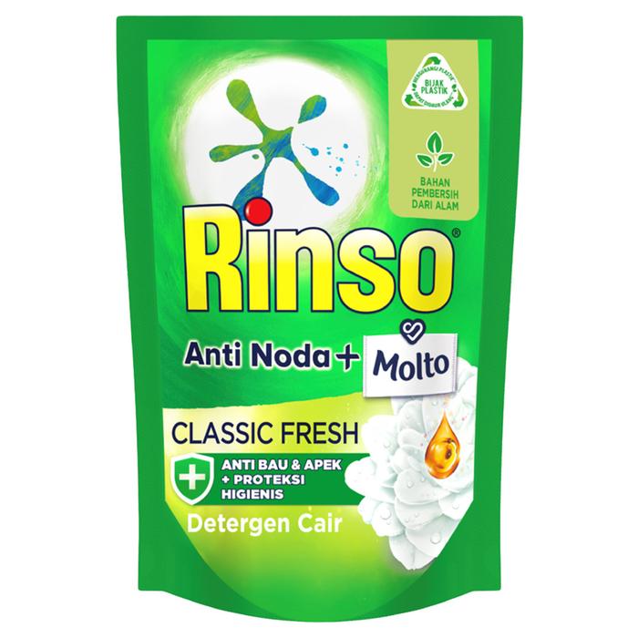 Promo Harga Rinso Liquid Detergent + Molto Classic Fresh 750 ml - Tokopedia