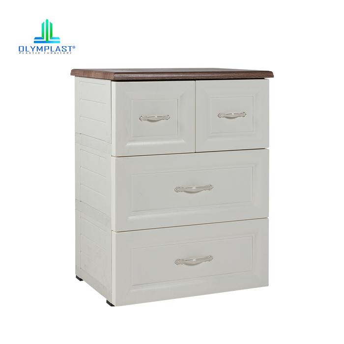 Gambar Olymplast Classic Drawer Cabinet Laci 3 Susun ODC 03 C - Tipe B (4 Laci) dari Olymplast undefined Tokopedia