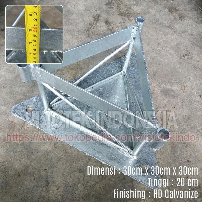 Gambar Angkur Tower Triangle HD Galvanize Dak - 20 cm dari VISIOTEK.INDONESIA undefined Tokopedia
