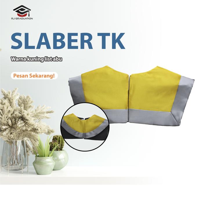 Gambar Sleber Wisuda TK / Kerah Wisuda TK / Atribut Wisuda - KuningLisSilver dari Rumahjahitid undefined Tokopedia