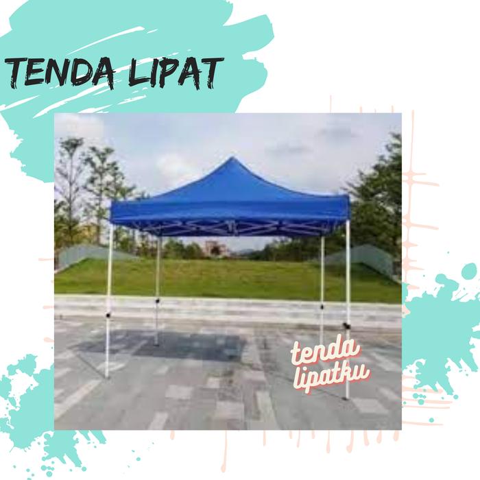 Gambar Tenda Lipat 3x6 High Quality Untuk Pameran, Bazar, Atau Stand. - Biru dari Terpalshop88 undefined Tokopedia