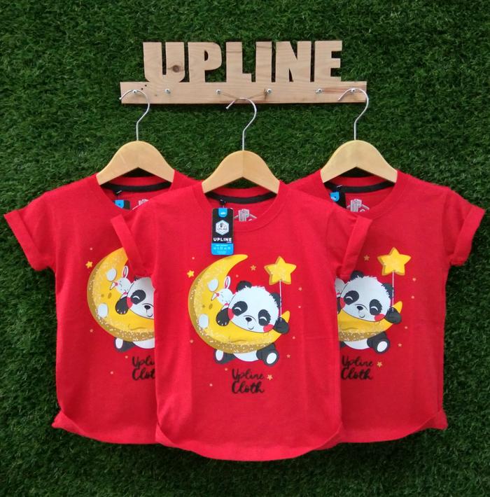 Gambar kaos anak perempuan Baju Anak Cewek Viral UPLINE - Merah, XL dari ALFA STORE391 undefined Tokopedia