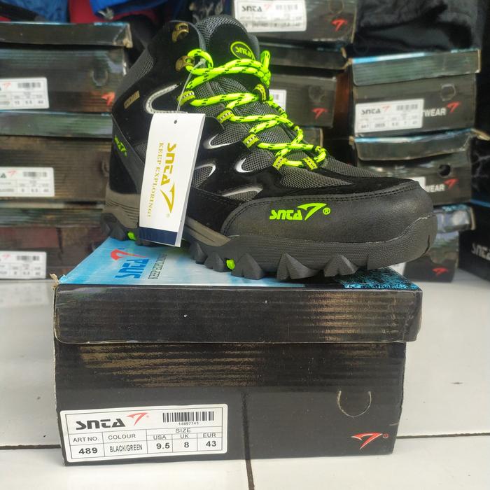 Gambar sepatu gunung snta waterproof hiking - 489 black 43 dari Xventura Outdoor undefined Tokopedia